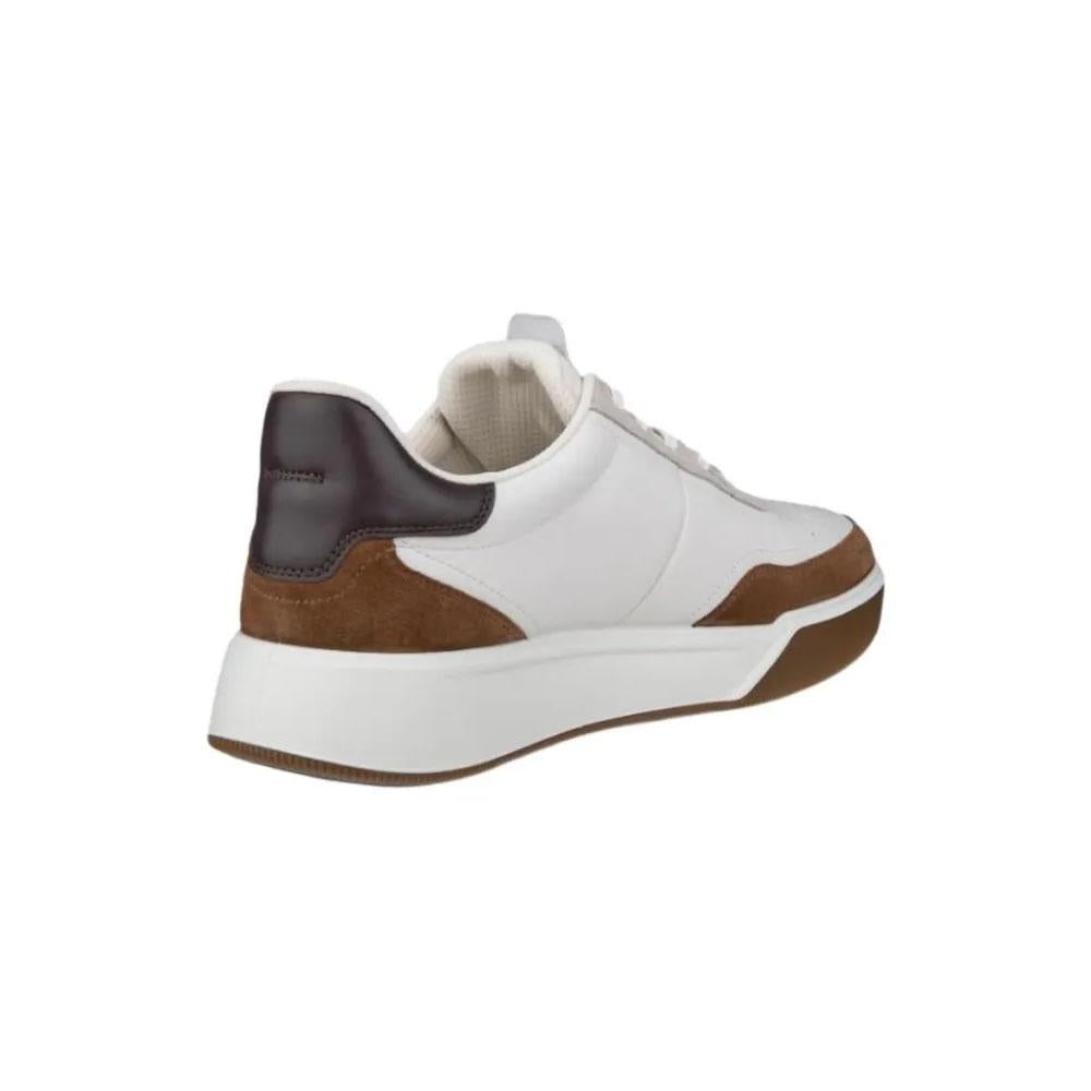 ecco Street Court White Leather Low-Top Men's Sneakers 539814 61445