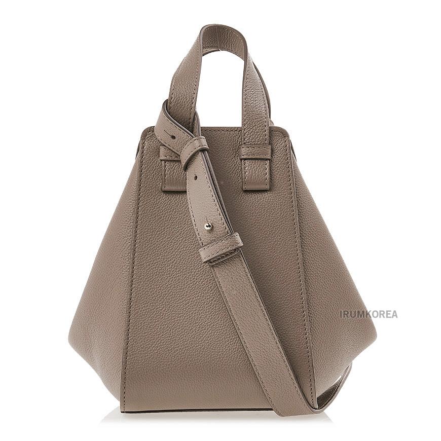 LOEWE Compact Hammock Leather Tote Bag Women Brown A538 H13X 23