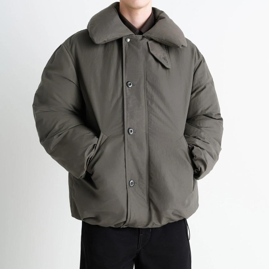 Lemaire Men’s Puffer Blouson Down Jacket Brown