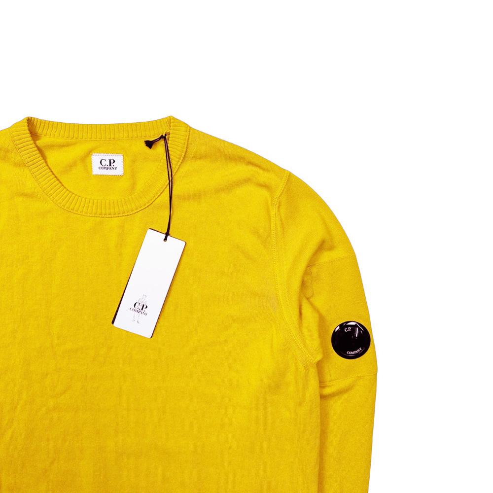 CP Company Lens Logo Crewneck Knit Sweater for Men 12CMKN109A 004128G 239