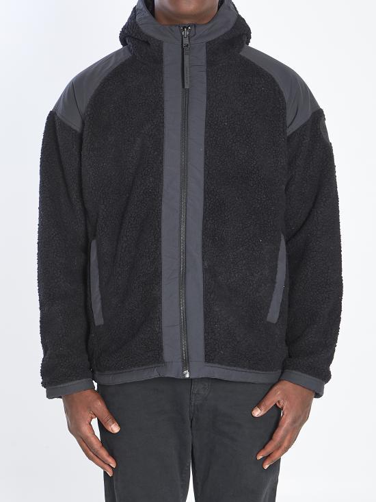 Canada Goose Albany Reversible Fleece Bomber Jacket Black Men's