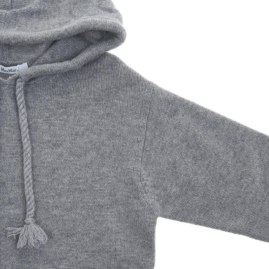 Max Mara Women’s RIENZA Hooded Sweater Hoodie Ivory Knit