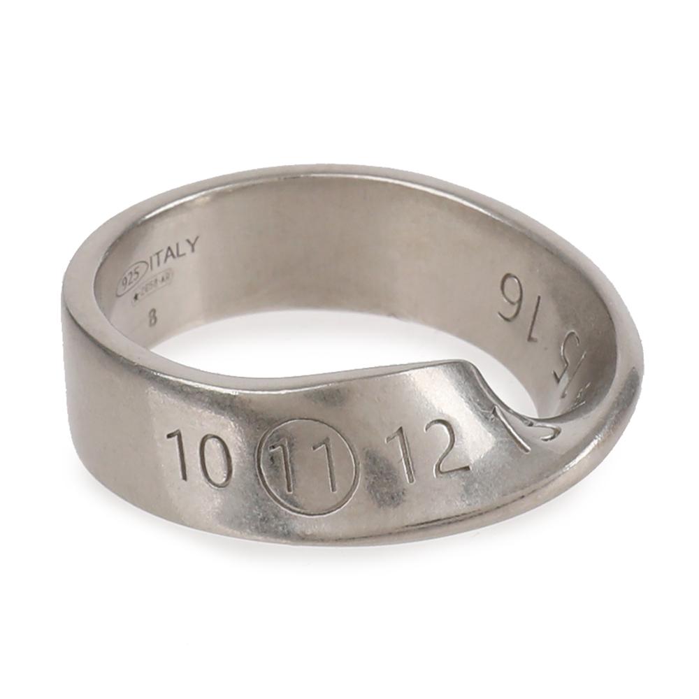 Maison Margiela Silver Twist Number Ring