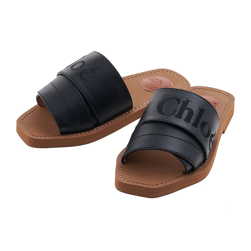 Mulberry Women's Logo Slide Sandals CHC22W188BF 001
