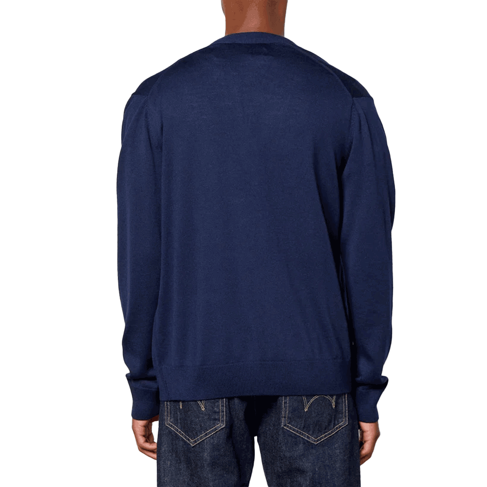 Maison Kitsune Men’s Fox Head Wool Cardigan GU00542KT1036 NA P480