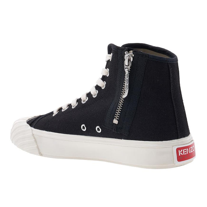 KENZO Black High-Top Leather Sneakers for Men
