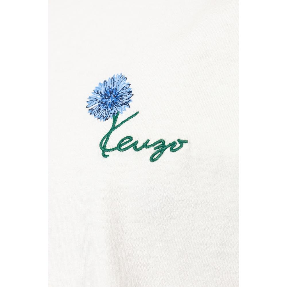 KENZO Logo Embroidered Men’s Short Sleeve T-Shirt White