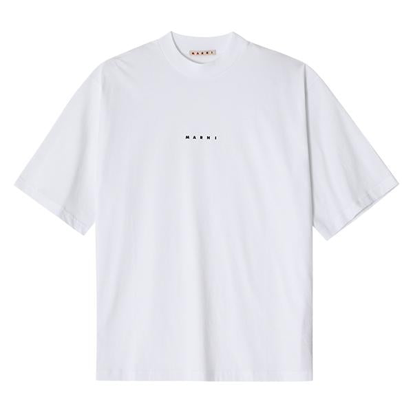 Marni Logo Short Sleeve T-Shirt White Men’s Cotton