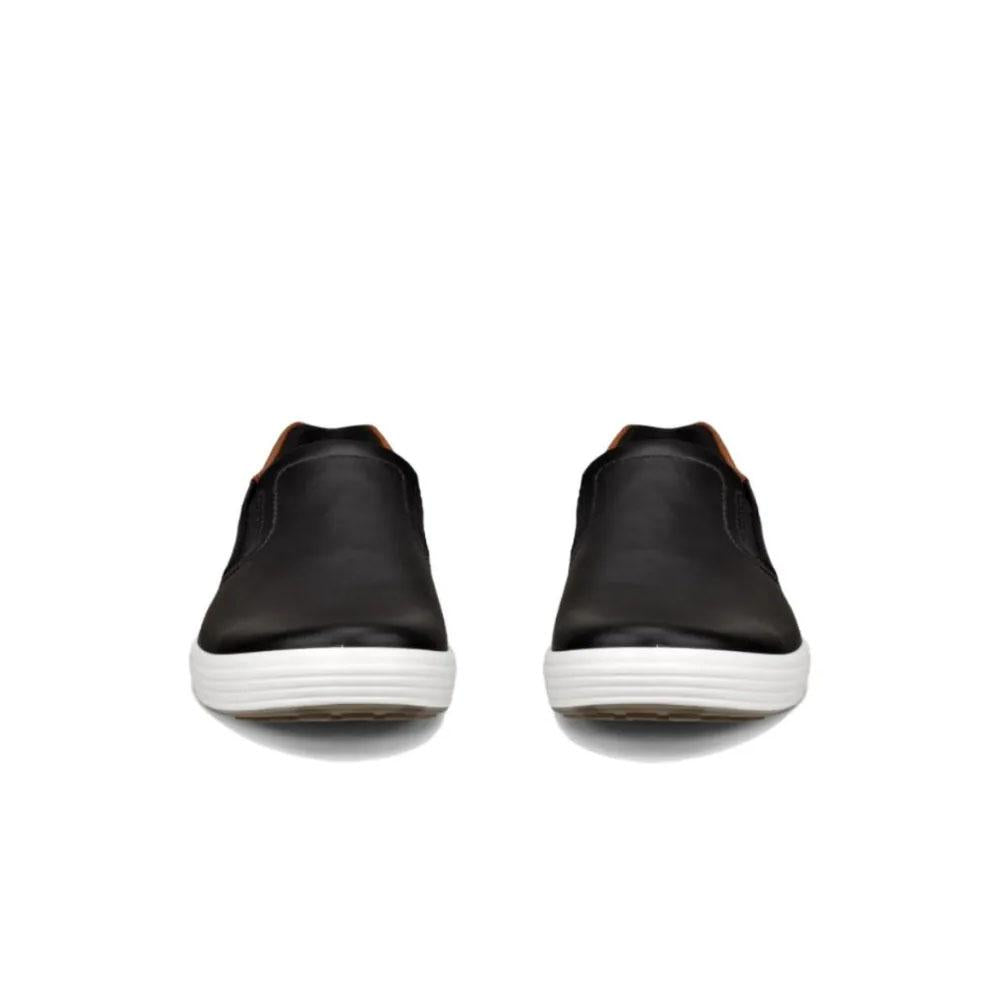 ecco Soft 7 Black Leather Slip-On Sneakers for Men 470834 51866
