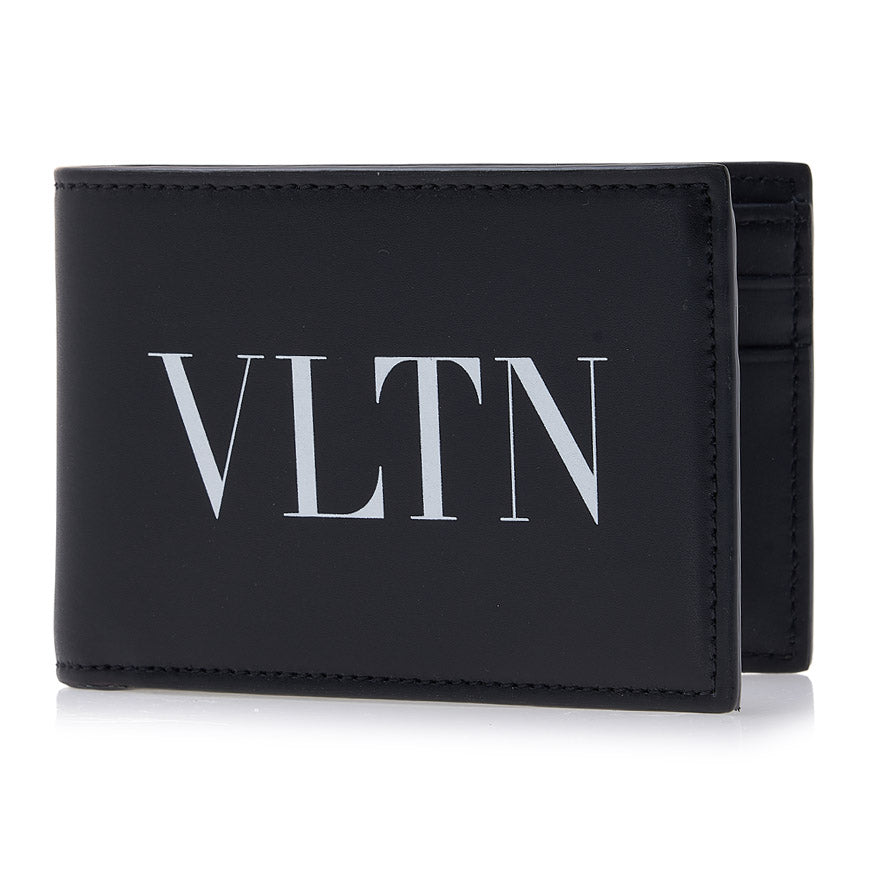 VALENTINO Garavani VLTN Logo Men’s Leather Bifold Wallet Blac 2Y2P0T56 LVN 0NI 1