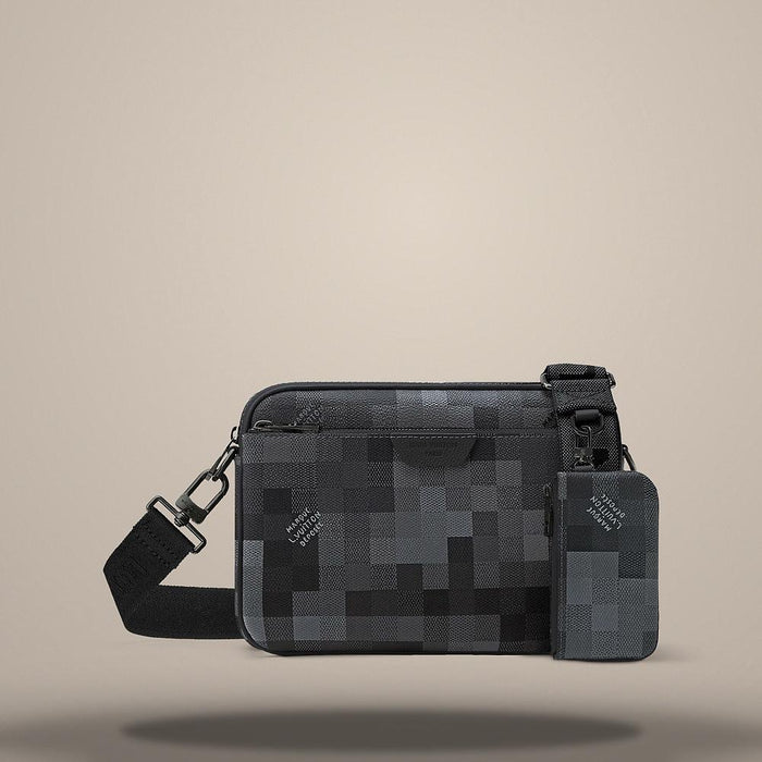 Louis Vuitton Trio Messenger Black Crossbody Bag M28602