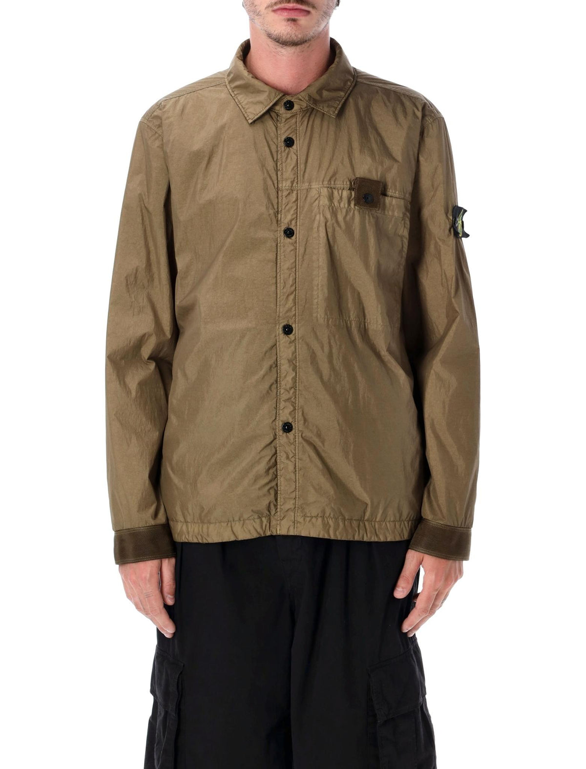 STONE ISLAND Nylon Bomber Jacket Men’s Black
