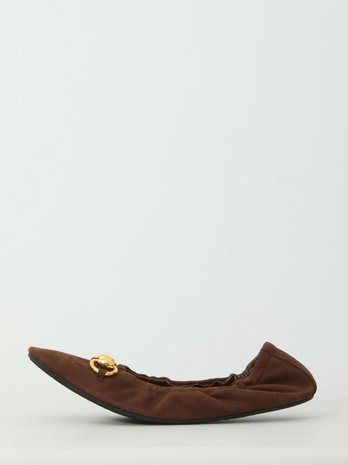 GUCCI Leather Flat Shoes Black Women’s Ballet Flats