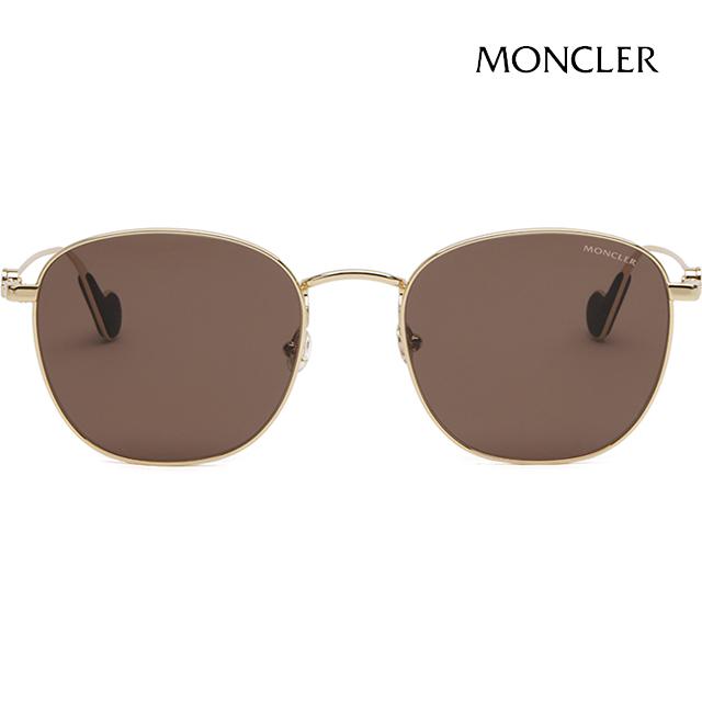 Moncler Brown Acetate Square Sunglasses Unisex