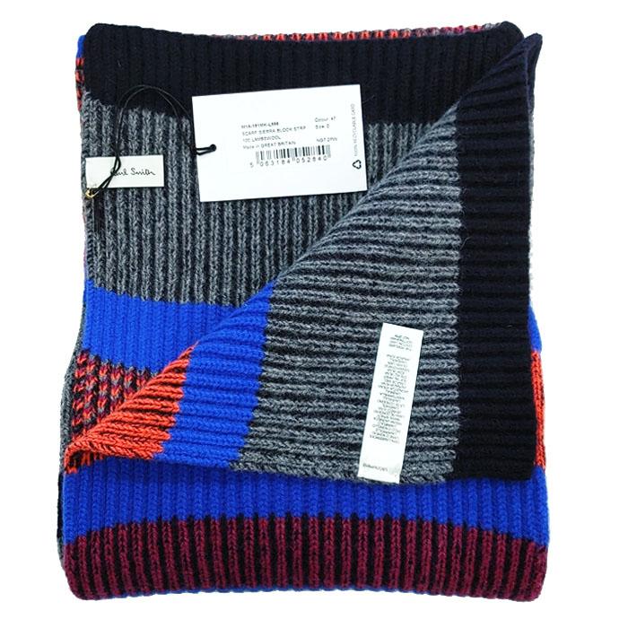 Paul Smith Unisex Wool Scarf M1A 151MK L556 47