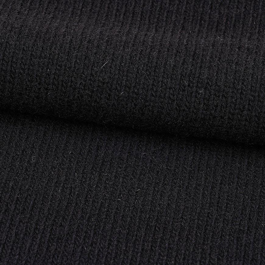 STONE ISLAND Men’s Regular Fit Rib Knit Crewneck Sweater Black