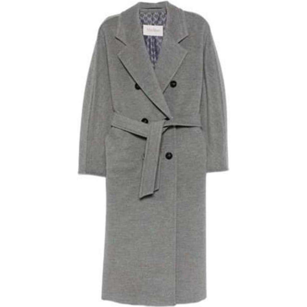Max Mara Grey Wool Cashmere Icon Madame 101801 Women’s Coat