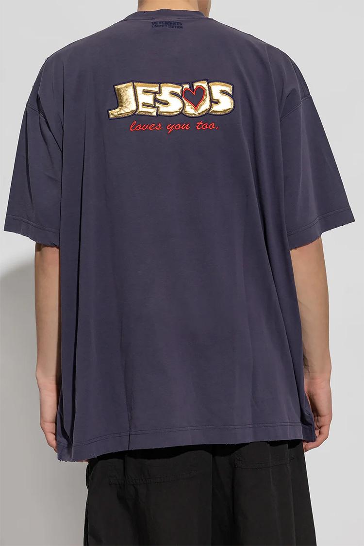Vetements Effect Logo Short Sleeve Crewneck T-Shirt UE63TR400N