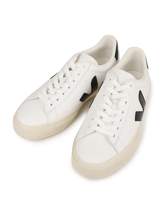 VEJA Campo Leather White/Black Low-Top Sneakers CP0501537A
