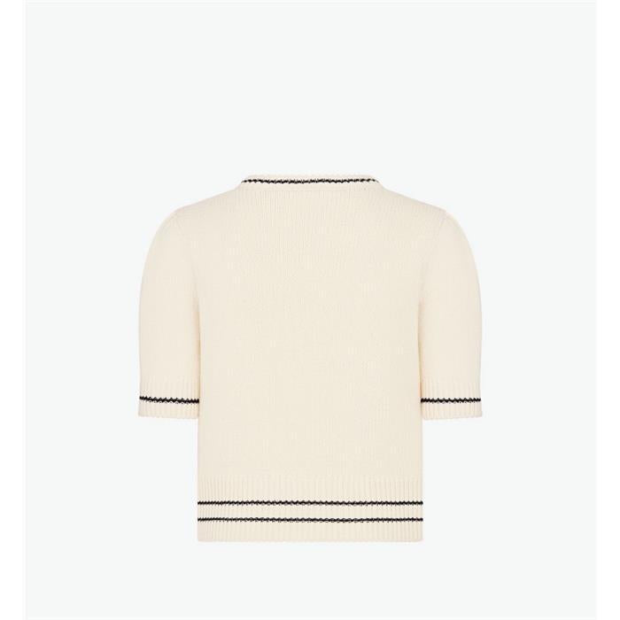 DIOR Ecru Cashmere Wool Blend Knit Sweater 154S09AM305 X5801