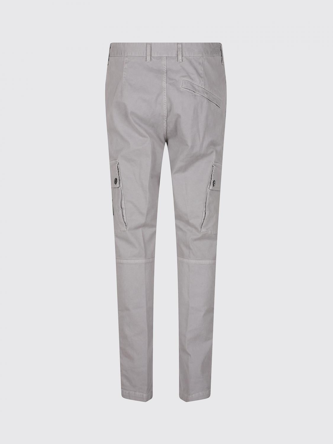 STONE ISLAND Green Cotton Cargo Pants