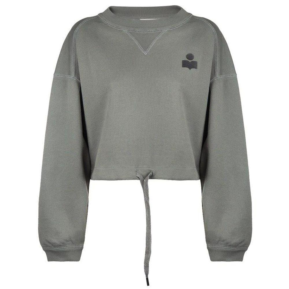 Isabel Marant Slate Cropped Sweatshirt SW0005FA A1M07E 02SE