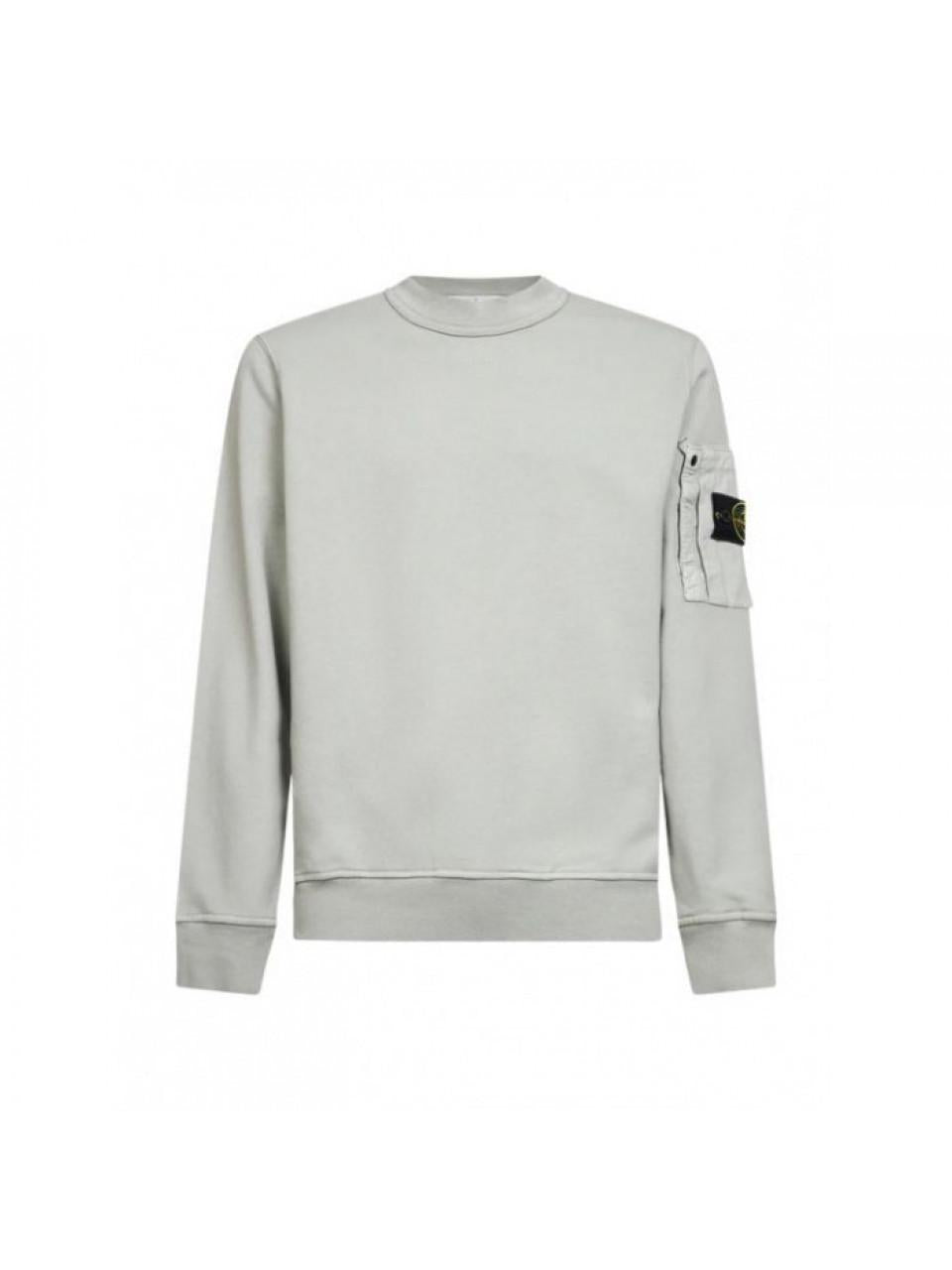 STONE ISLAND Men's Cotton Fleece Pocket Sweatshirt
