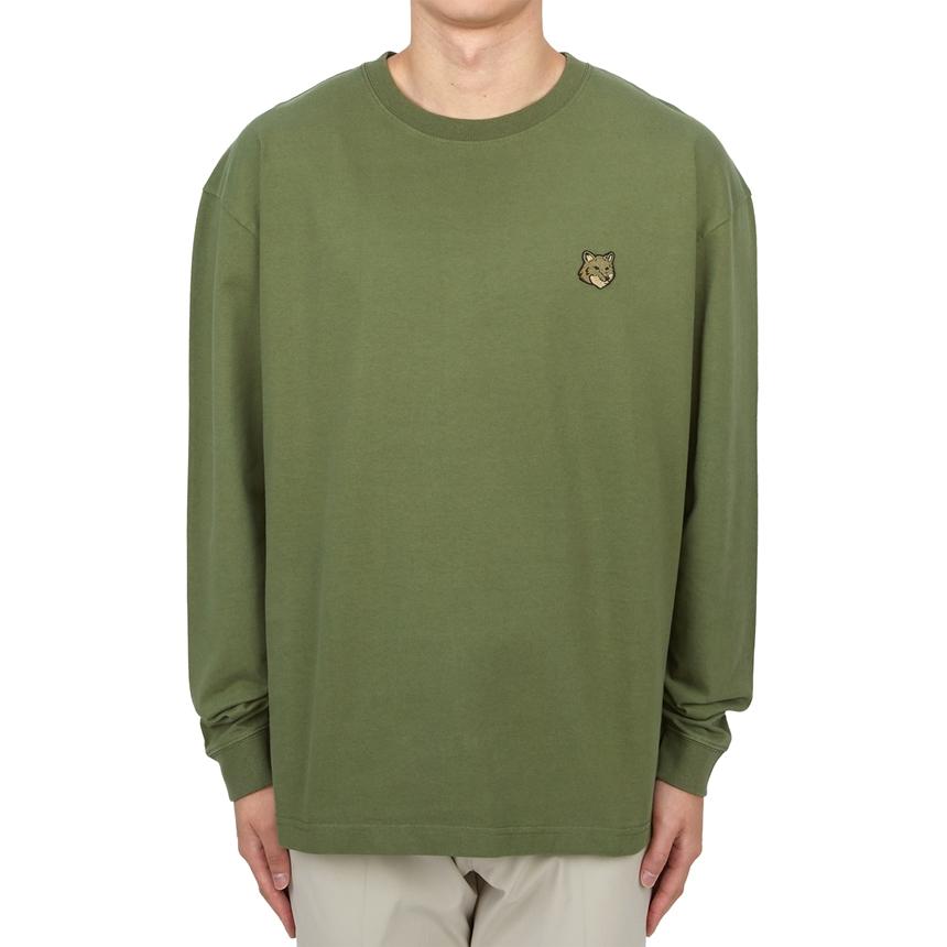 Maison Kitsune Bold Fox Head Men’s Long Sleeve T-Shirt LM00109KJ0118 P384