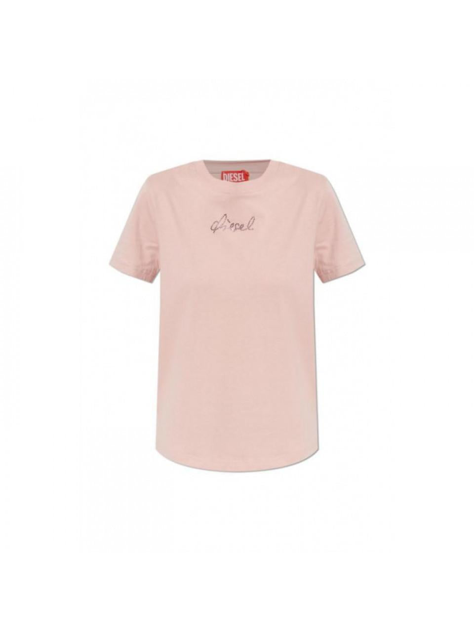DIESEL TREGS2 Logo Graphic Cotton T-Shirt for Women A22503 0JMBD 33L