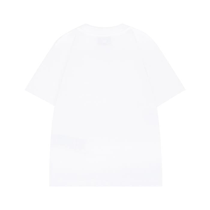 AMI Heart Logo Cotton Crop T-Shirt FTS347 724 100