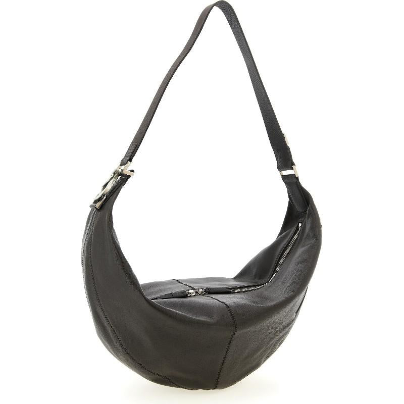 Lemaire Dark Chocolate Quiver Clip Bag Shoulder Bag Leather