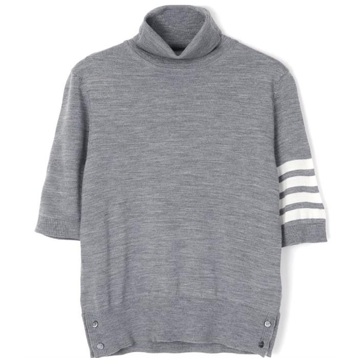 THOM BROWNE Short Sleeve Turtleneck T-Shirt FKA434A