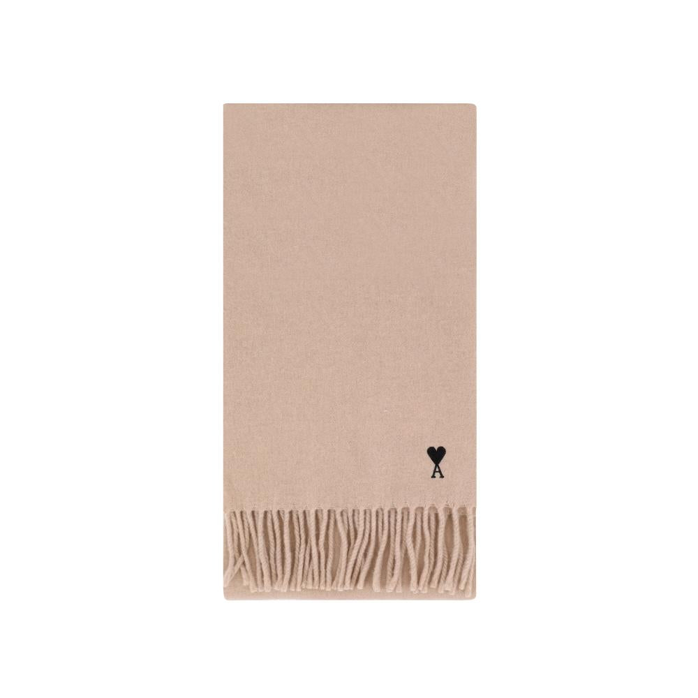 AMI Heart Logo Fringe Scarf
