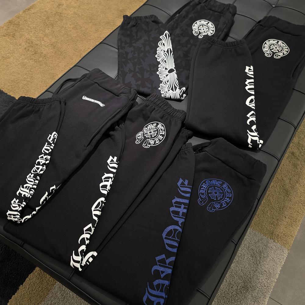 Chrome Hearts Horseshoe Logo Black Sweatpants Unisex