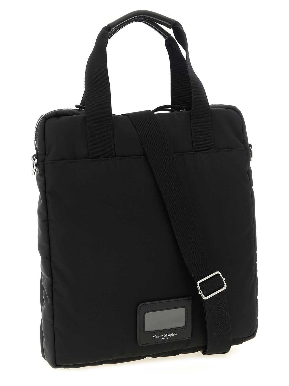 Maison Margiela Black Leather Tote Bag