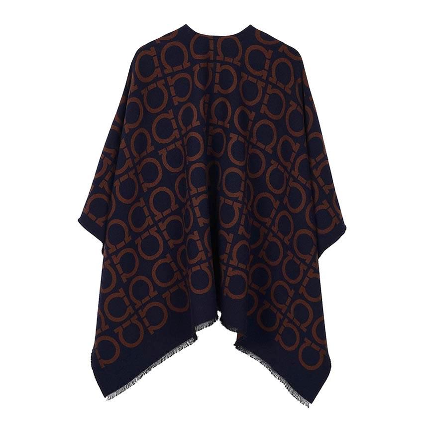Ferragamo Gancini Wool Cape for Women 32 0385 CAPE ISSACA 0755829