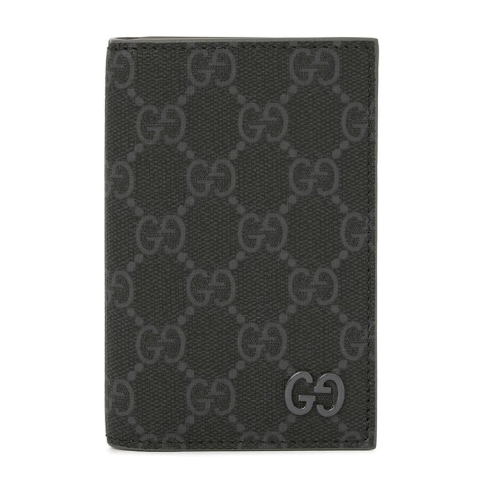 GUCCI GG Black Leather Card Holder