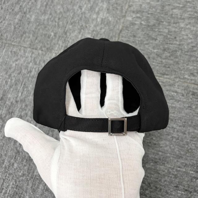 WOOYOUNGMI Logo Embroidered Baseball Cap Adjustable Black Cotton