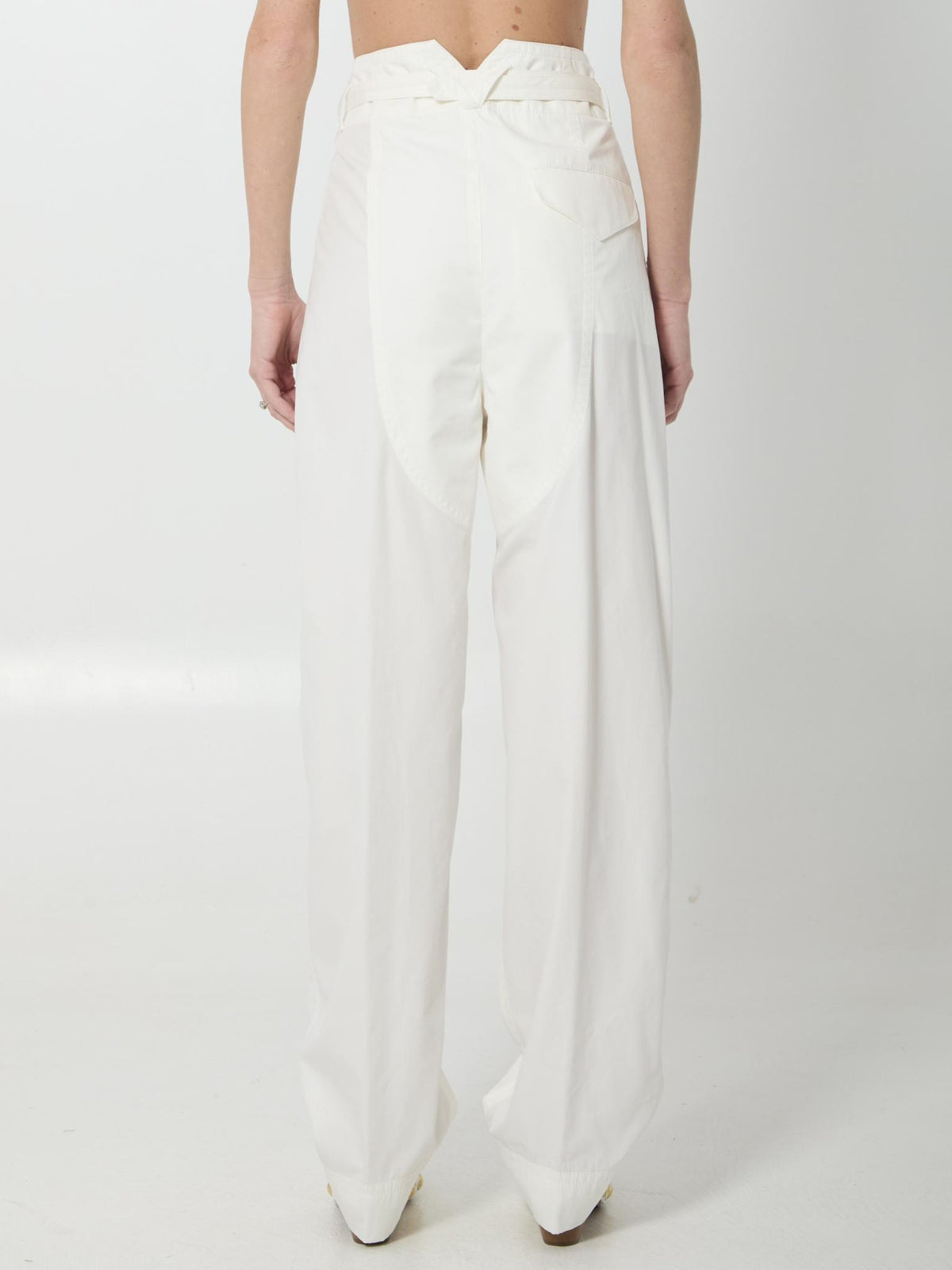 Bottega Veneta Black Wool Tailored Classic Trousers