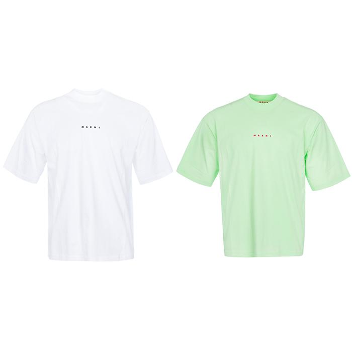 Marni Logo Organic Cotton Short Sleeve T-Shirt 2-Pack