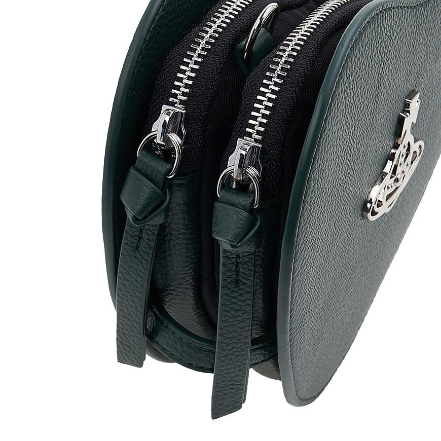 Vivienne Westwood Louis Heart Crossbody Bag Navy Leather