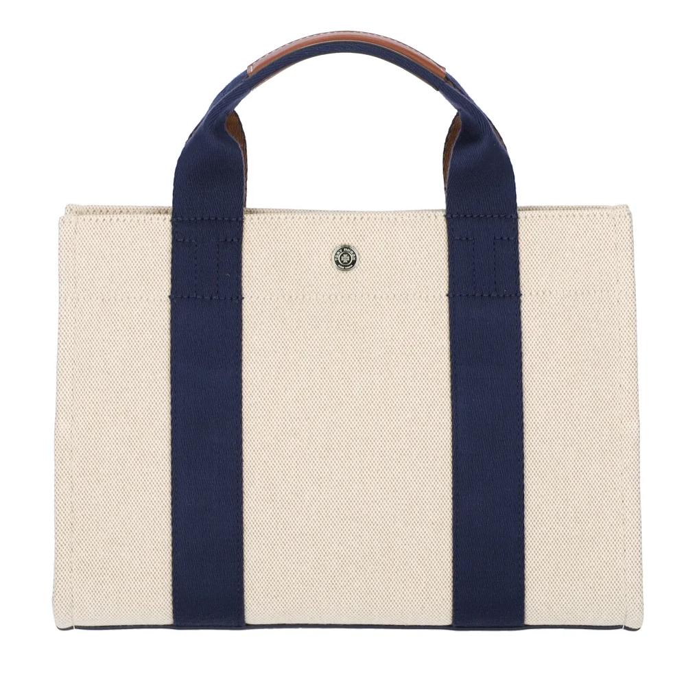 Tory Burch Small Tote Bag Natural Canvas Tote