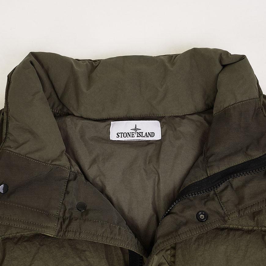 STONE ISLAND Crinkle Reps NY Down Jacket Men FW26 Green