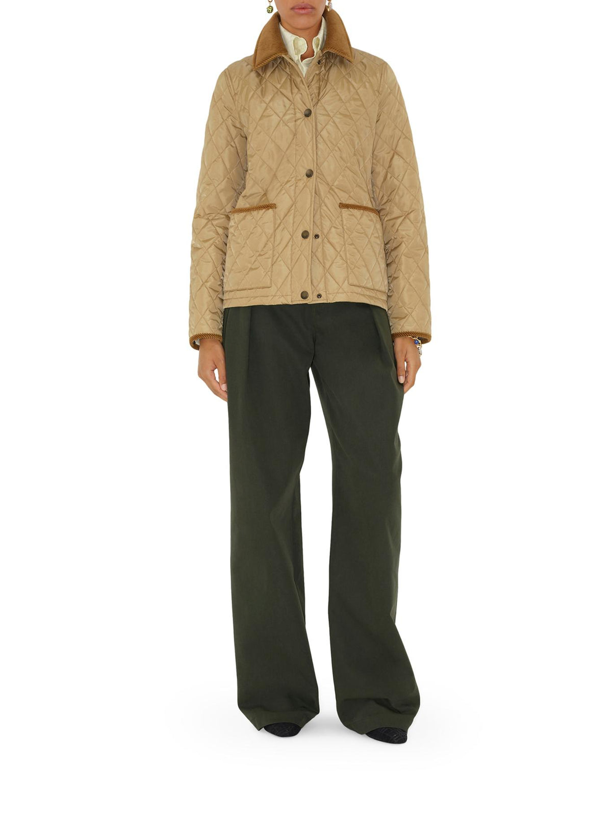 BURBERRY Flax Sand IP Check Casual Jacket