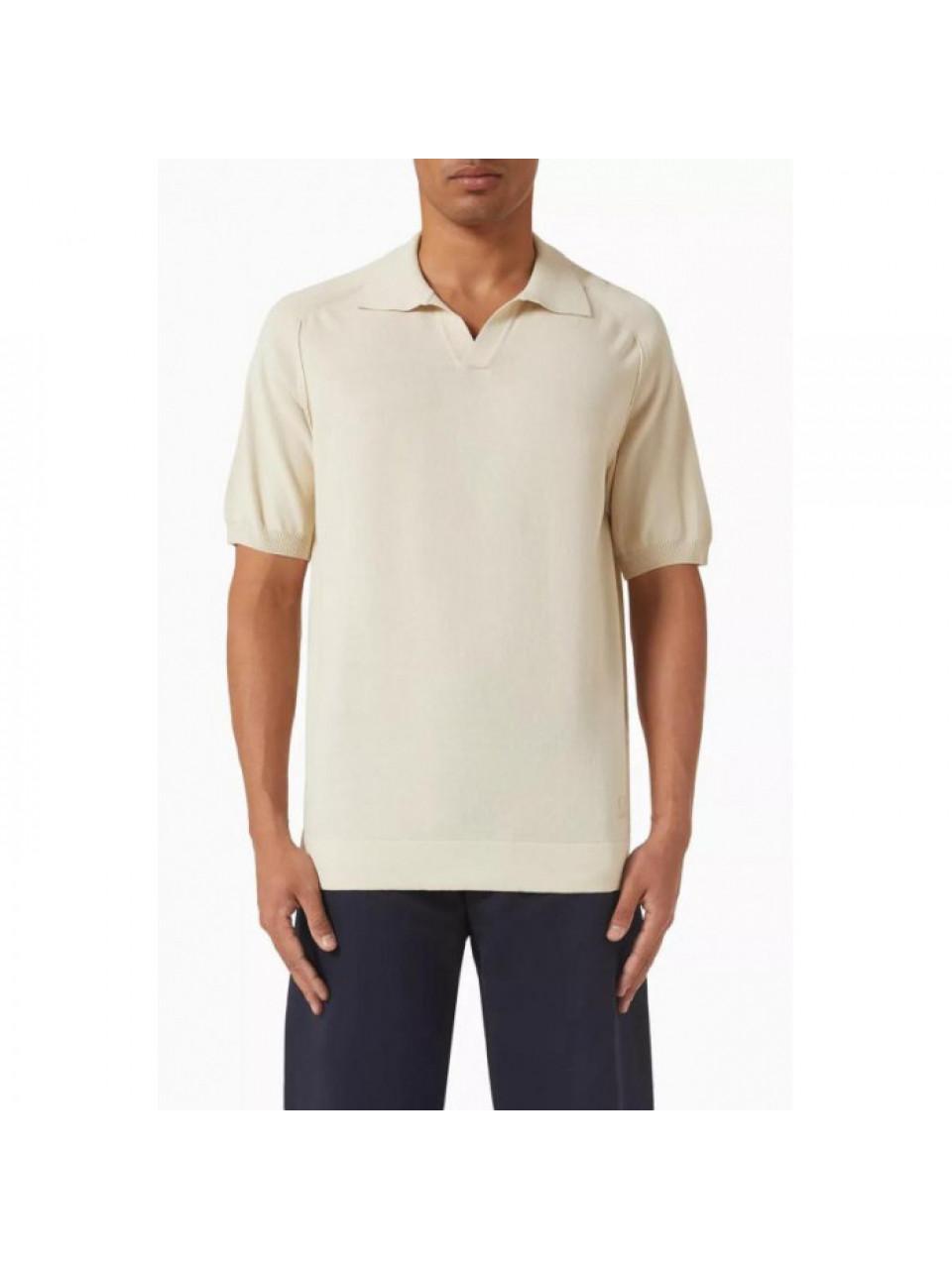 CP Company Cotton Crepe Knit Polo Shirt 20CMKN104A 006323O 114