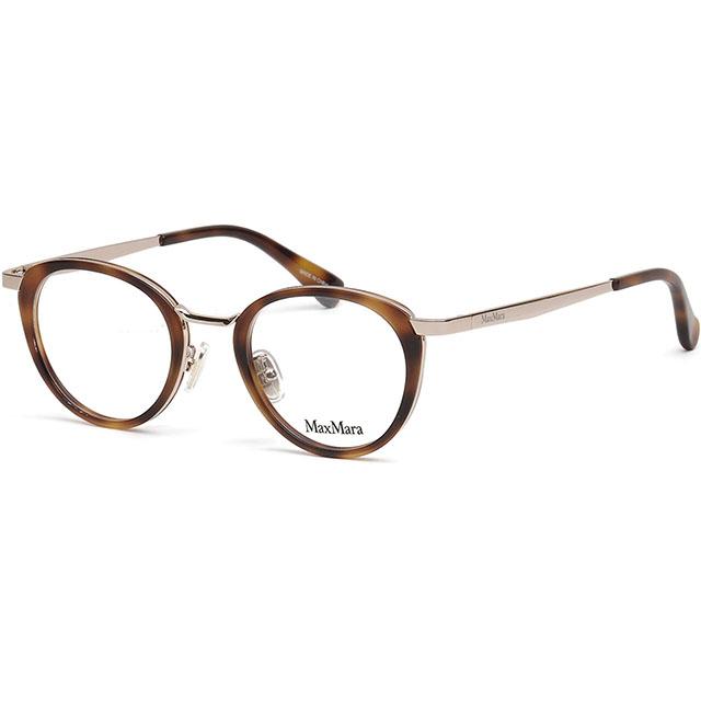 Max Mara Soltex Round Eyeglasses Asian Fit Unisex Accessories MM5167 D 052
