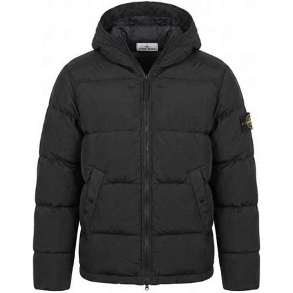 STONE ISLAND Nylon Metal Econyl Black Down Puffer Jacket