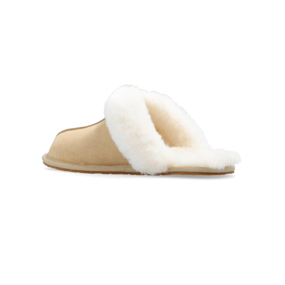 Ugg Mustard Seed Natural Shearling Suede Scuffette II Mule Slippers