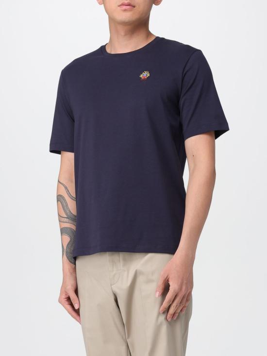 BALLY Short Sleeve T-Shirt for Men MJE0AYCO318U546 NAVY DOM