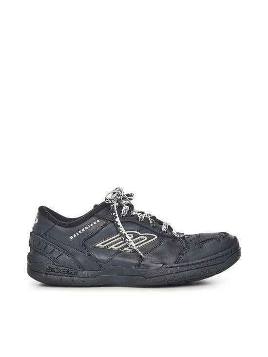 BALENCIAGA Hamptons One Out Sneakers Black Low-Top Men’s Shoes